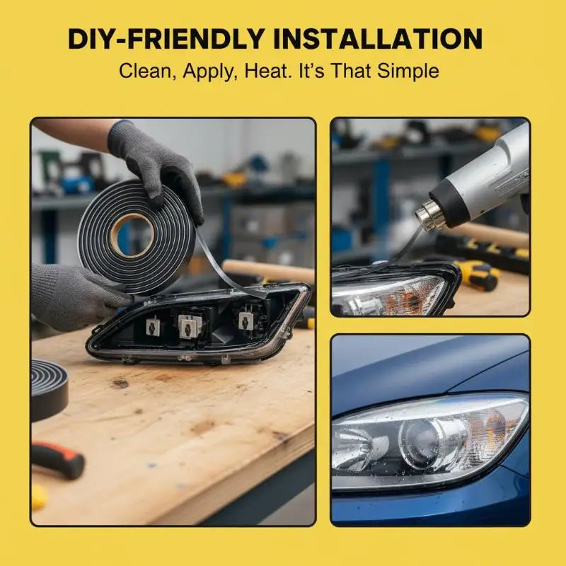 Waterproof Sealing Strip With Strong Adhesion And Resistant Perfect For Car Lamps Home Window Door Sealing Oasis Select