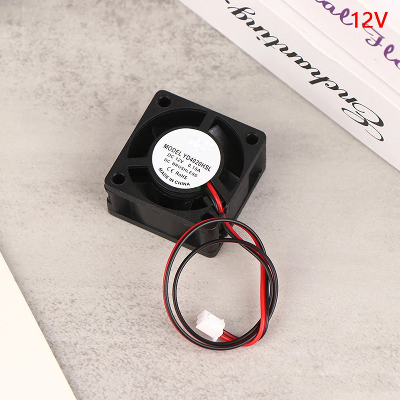 1pc DC 5V/12V/24V Computer CPU Cooler Mini Cooling Fan 40MM 40x40x20 Small Exhaust Fan for ender 3 CR10 3D Printer 2pin DC4020 Oasis Select 12V