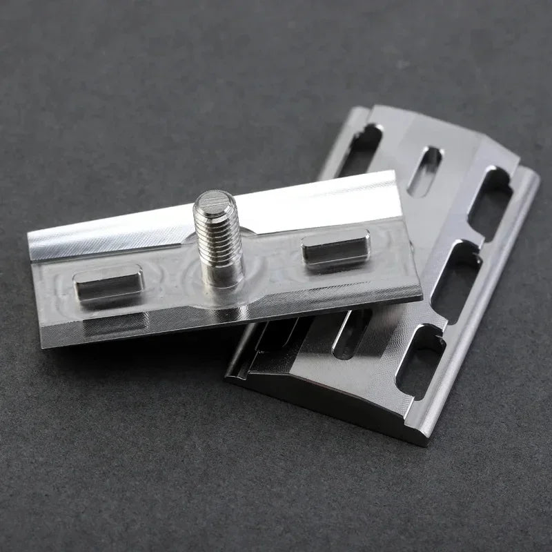 Yaqi SLOPE 316 Stainless Steel Slant Safety Razor Head with A 0.90mm Blade Gap Razor Head's 43mm Length and 24.6mm Width Oasis Select