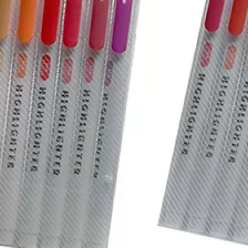 15 Colors Double Headed Highlighter Pen Set Fluorescent Drawing Markers Highlighters Pens Art Japanese Cute Pastel Stationery Oasis Select
