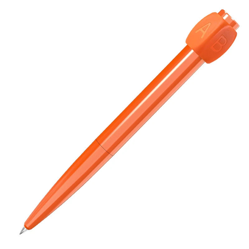Novelty Abcd Choose Ballpoint Pen New Decompression Rotating Gel Answer Pen Personality Student Stationery 0.5mm Oasis Select Orange