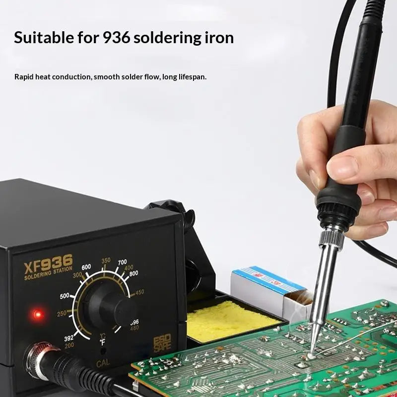 5/10Pcs 900M-T Soldering Iron Tips Set Pure Copper Replacement Solder Tips for DIY Electronic Repair Oasis Select