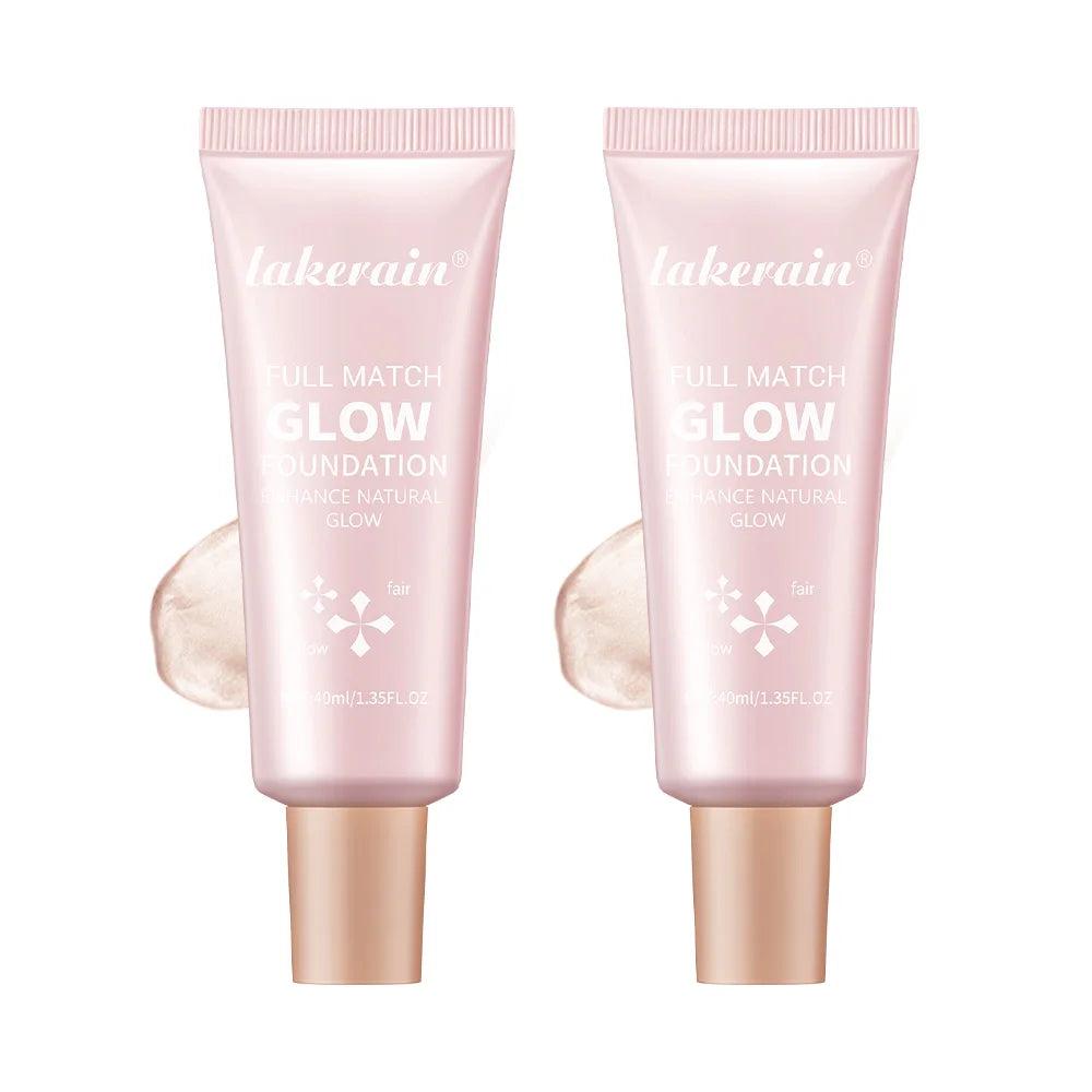 Glowing Foundation Natural Glow Enhancer Moisturizing Lightweight Base Multi-purpose Highlighter Liquid Foundation Cosmetics Oasis Select 2pcs Fair