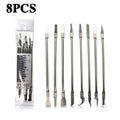 8-Piece CPU IC Chip Glue Remover Blades | BGA Phone Repair Kit