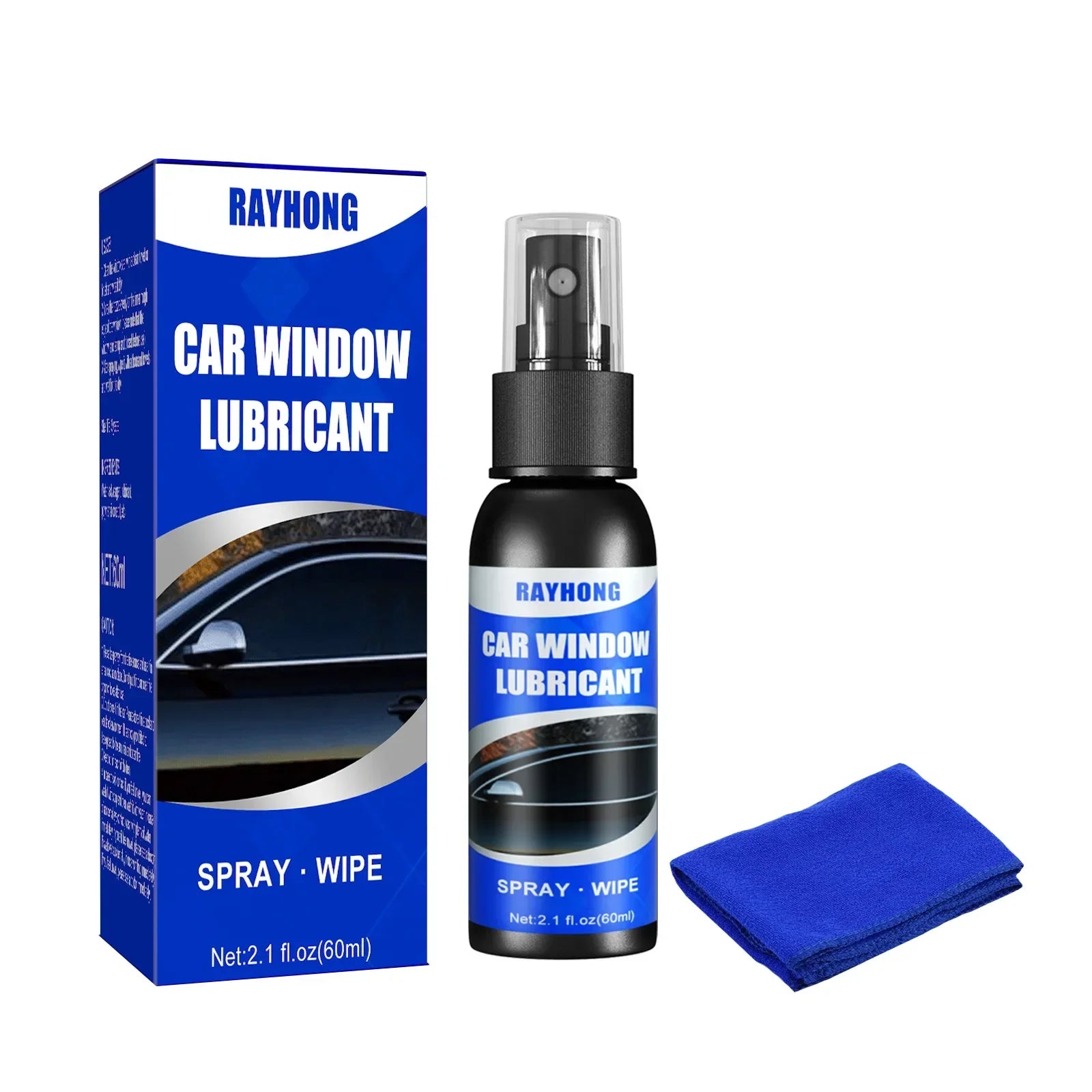 60ml Car Window Lubricant Rubber Door Rubber Strip Car Softening Maintenance Eliminates Noise Universal Car Products Repair Tool Oasis Select Blue
