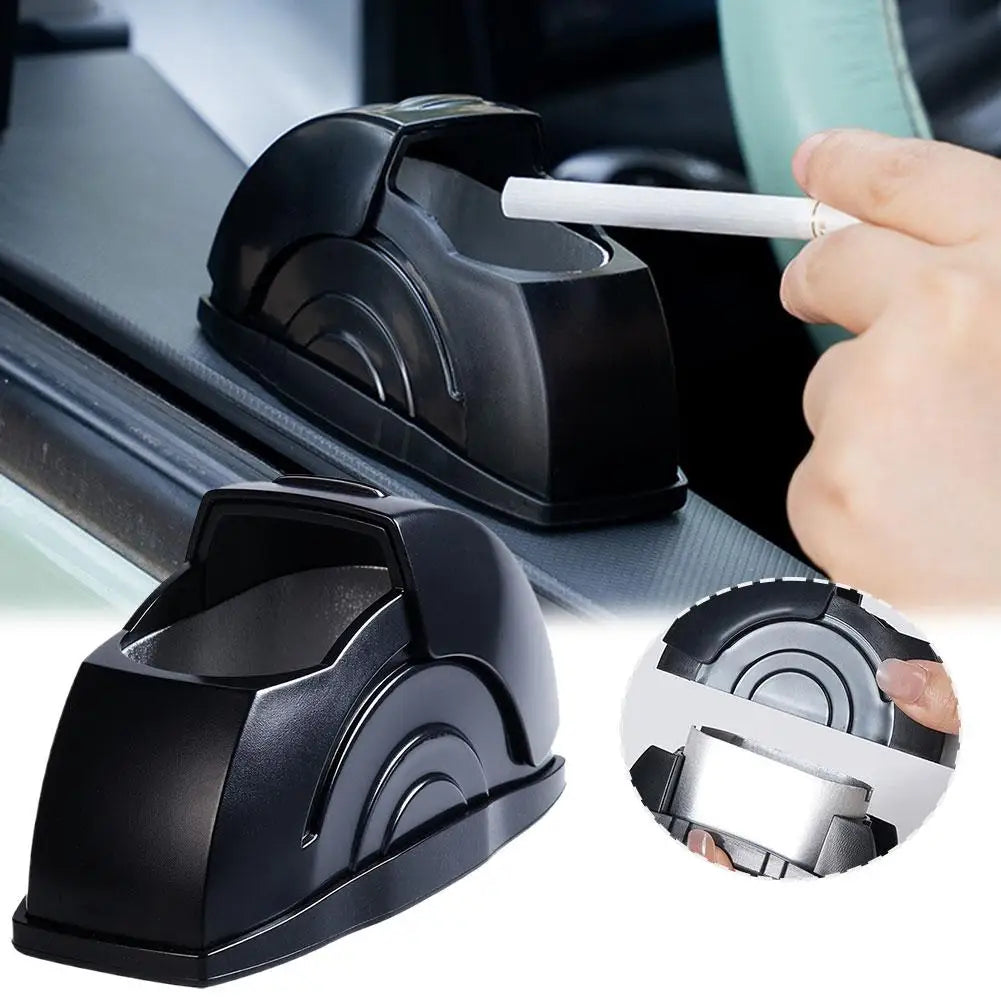 Car Door Ashtray with Lid – Smokeless Portable Auto Ash Tray Car Door Ashtray Oasis Select