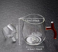 Tea Pot High Borosilicate Glass Teapot with Tea Pitcher Heat Resistant Clear Tea Maker & Warmer Set for Home Oasis Select <200ml Split type