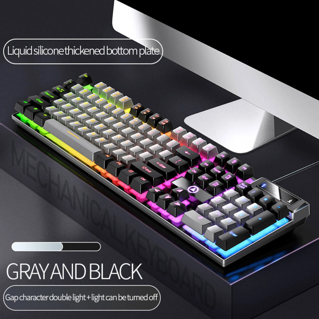 Carving K500 Wired Gaming Keyboard – RGB Backlit 104-Key Gaming Keyboard Oasis Select M One Size
