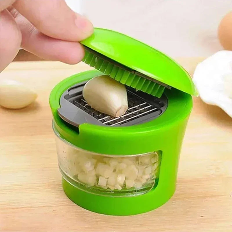 Multi-functionGarlic Press Stainless Steel Garlics Cutting Cooking Vegetables GarlicChopper Home Kitchen Gadgets Accessory Oasis Select