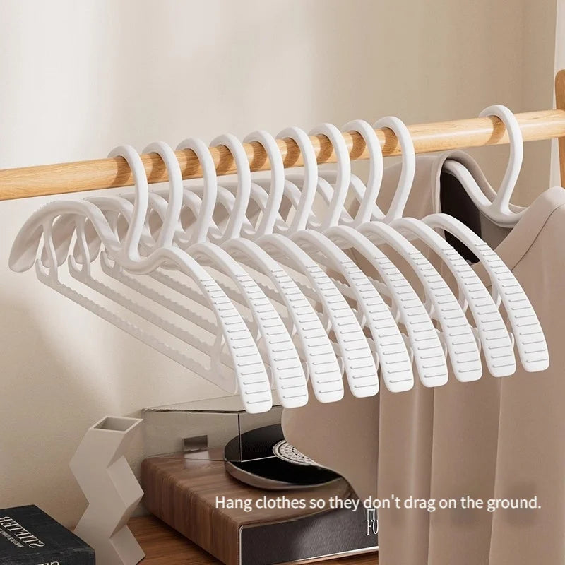 5/15/25/35pcs Wide Shoulder Hangers, Short Neck Non-Slip Mark-Free, Space Saving Closet Organizer for Home Dorm Wardrobe Oasis Select