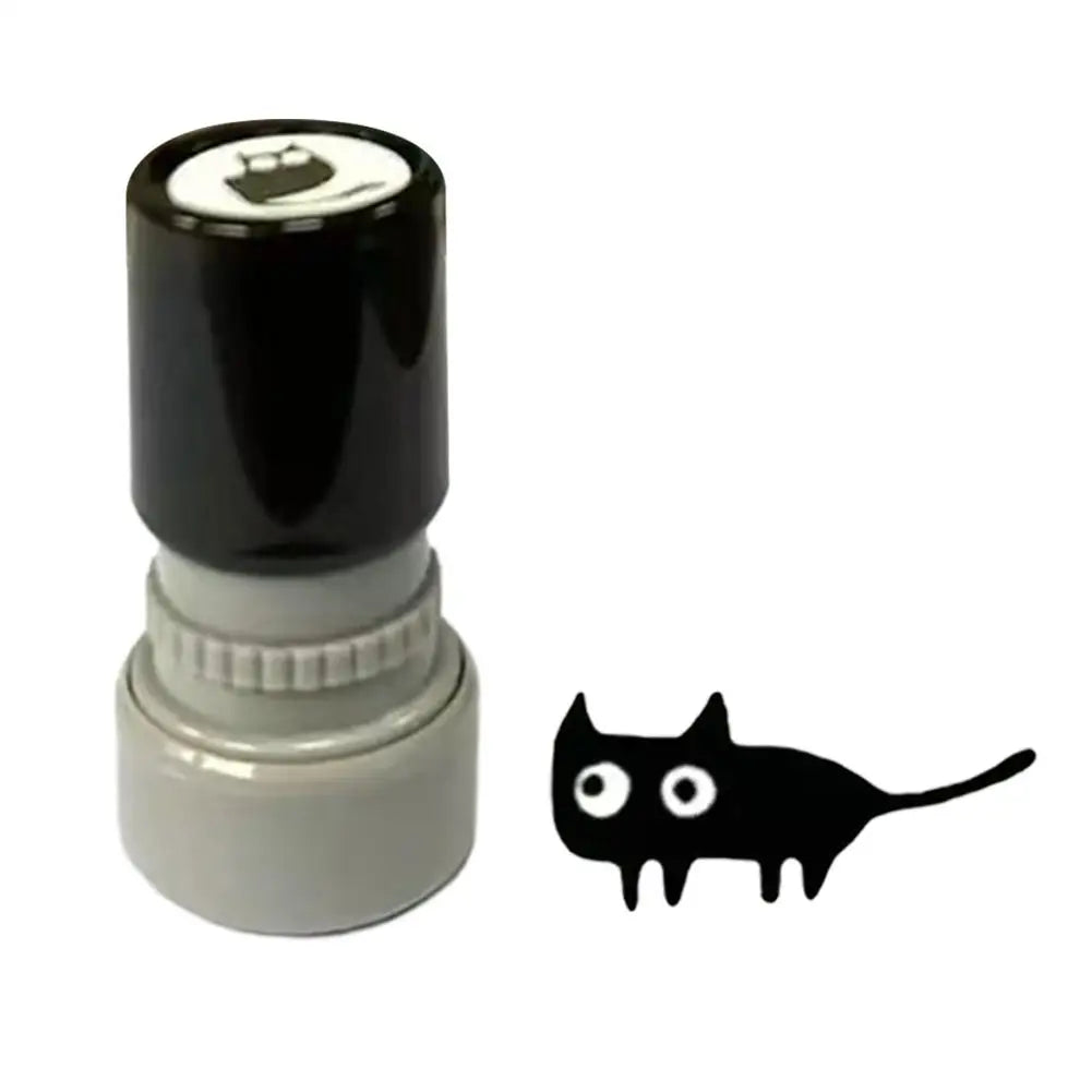 Cute Cartoon black Cat Stamp 4 Styles Cat Stamp DIY Scrapbooking Decoration For Journals, Scrapbook, Cards & Teacher Rewards Oasis Select B