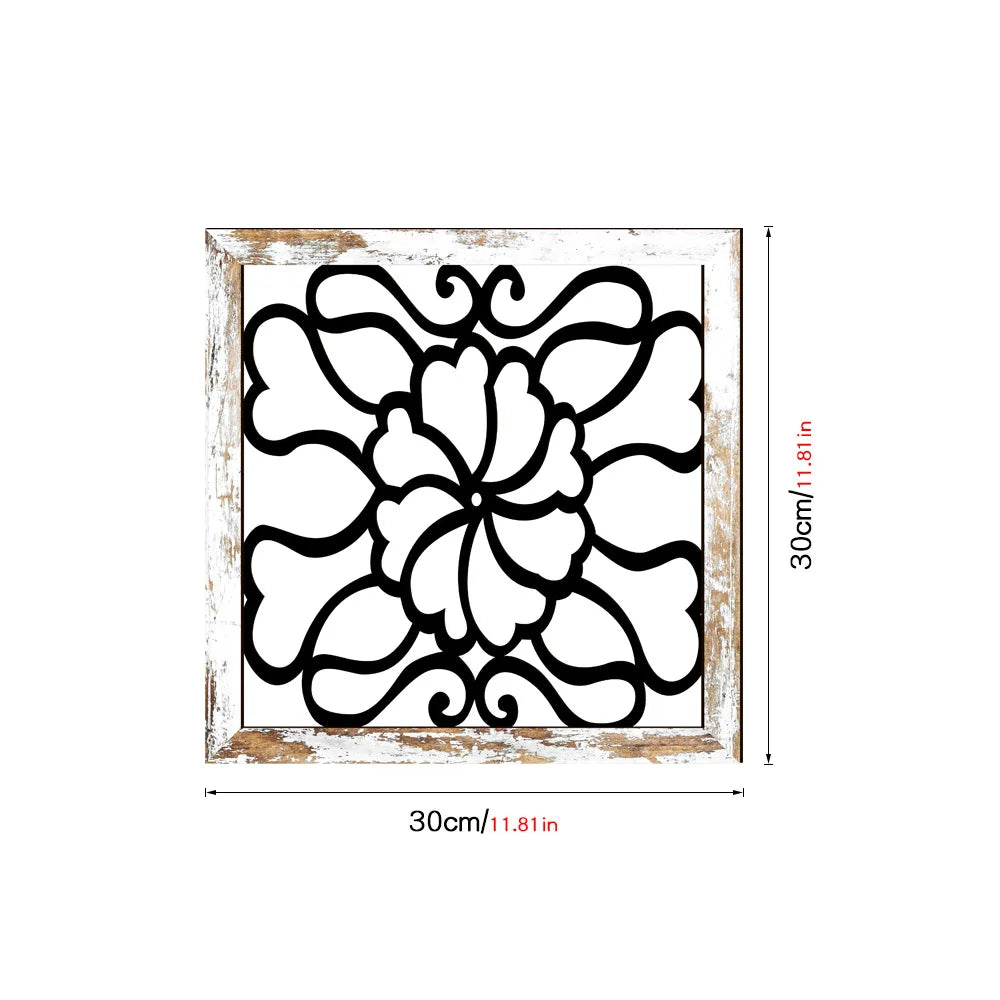 Wooden hollowed out UV printed wood grain home wall decoration can be pasted with living room and bedroom murals room decor Oasis Select MZ434-B 30cm x 30cm