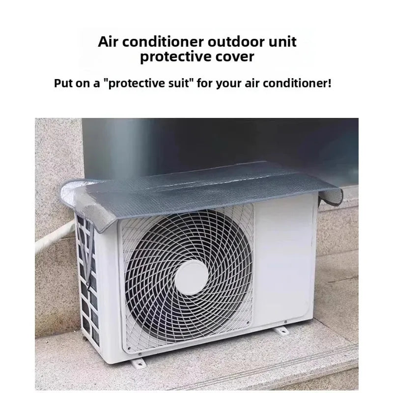 Air Conditioner External Unit Protective Cover Waterproof Suns Shading Dust Resistant Outdoor Sleeve Exterior Equipment Guard Oasis Select
