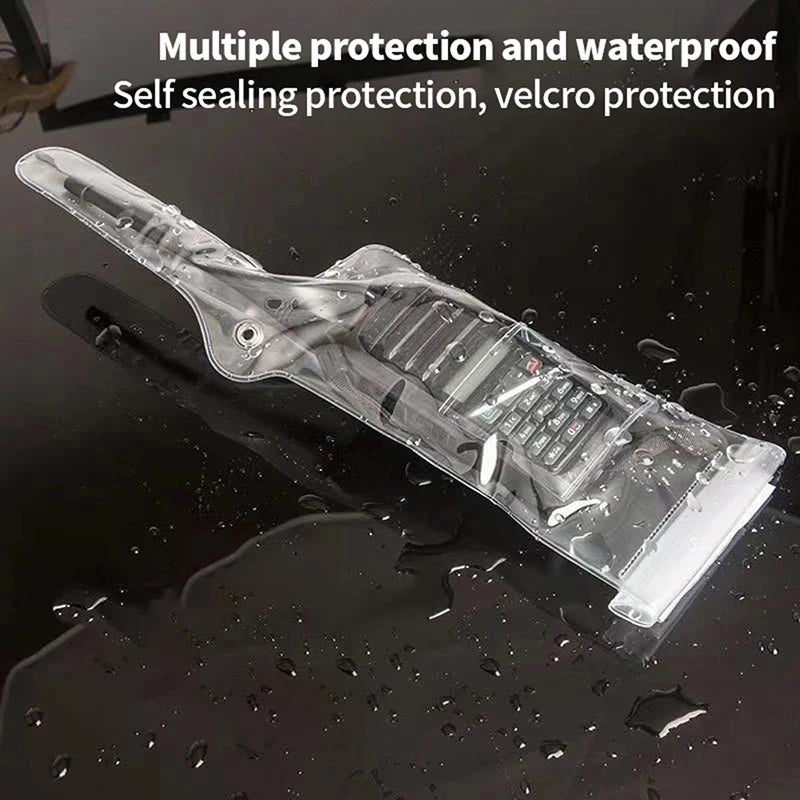 Portable Waterproof Rainproof Case Pouch For Walkie Talkie Two-Way Radios Protector Cover Oasis Select
