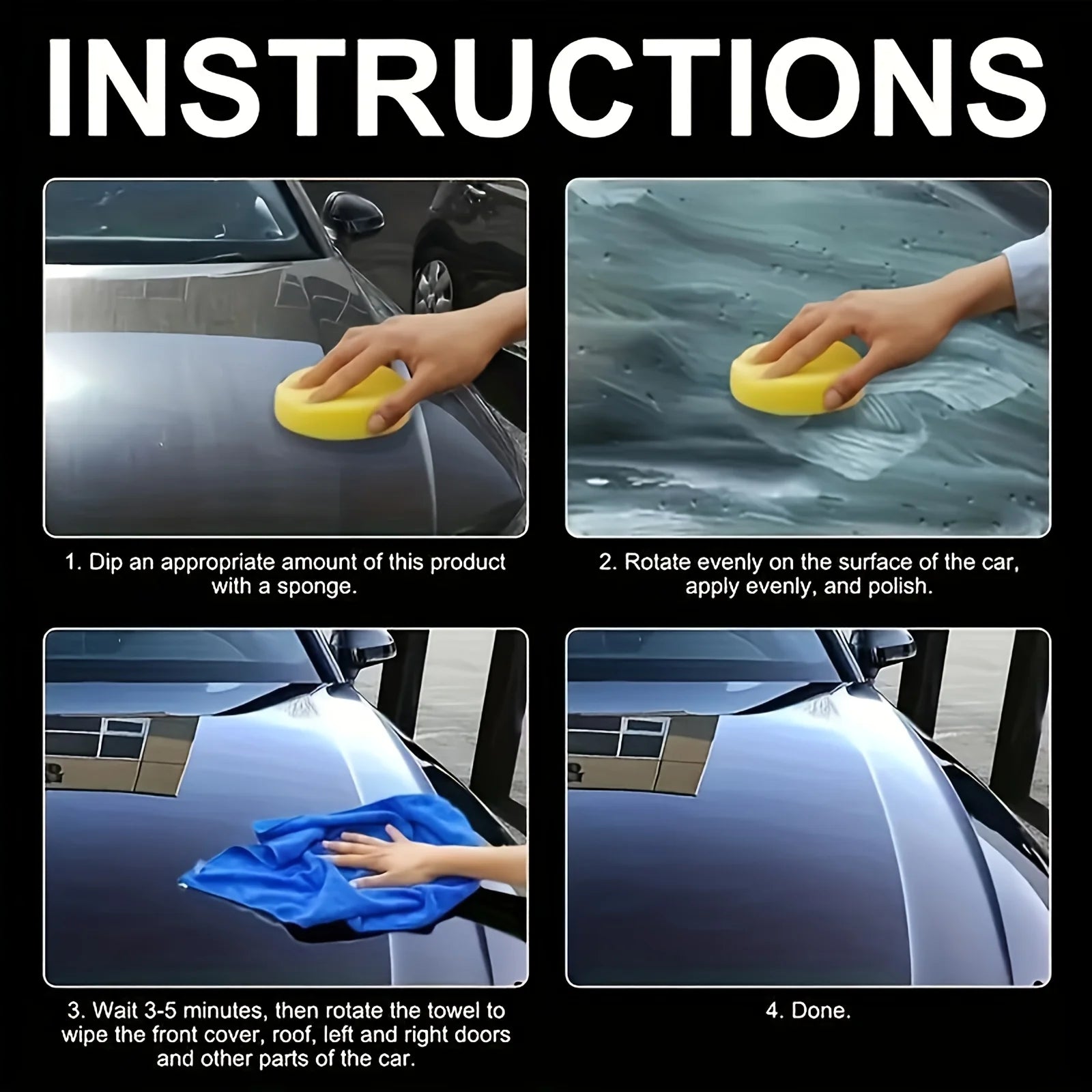 Universal Car Polish & Wax Kit – Anti-Scratch Shine Protection