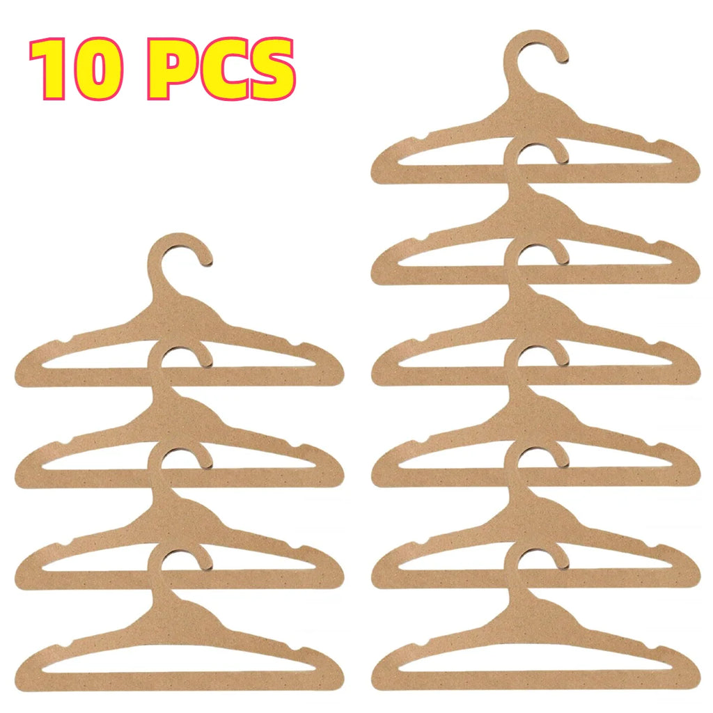 10/20 PCS Disposable Cardboard Hangers Outdoor Travel Camping Clothes Hangers for Garment Stores Pop-Up Events Oasis Select 10pcs