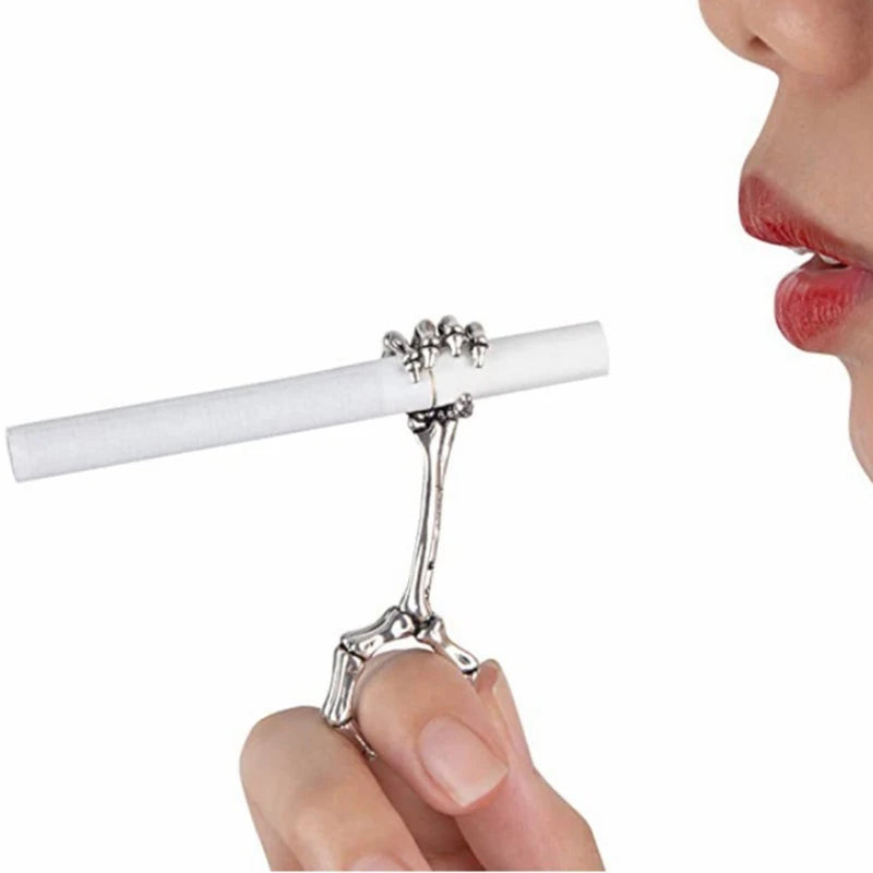 Smoking Accessories Rings Cigarette Holder Rack Metal Finger Clip Smoke Cool Gadgets for Man Gifts Smoker Tools Oasis Select