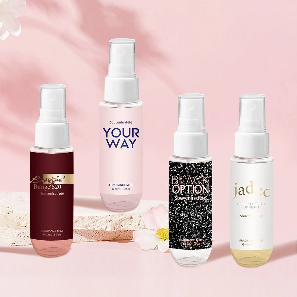 4-Piece Floral Body Perfume Spray – Alcohol-Free Women's Gift Set Body Fragrance Set Oasis Select