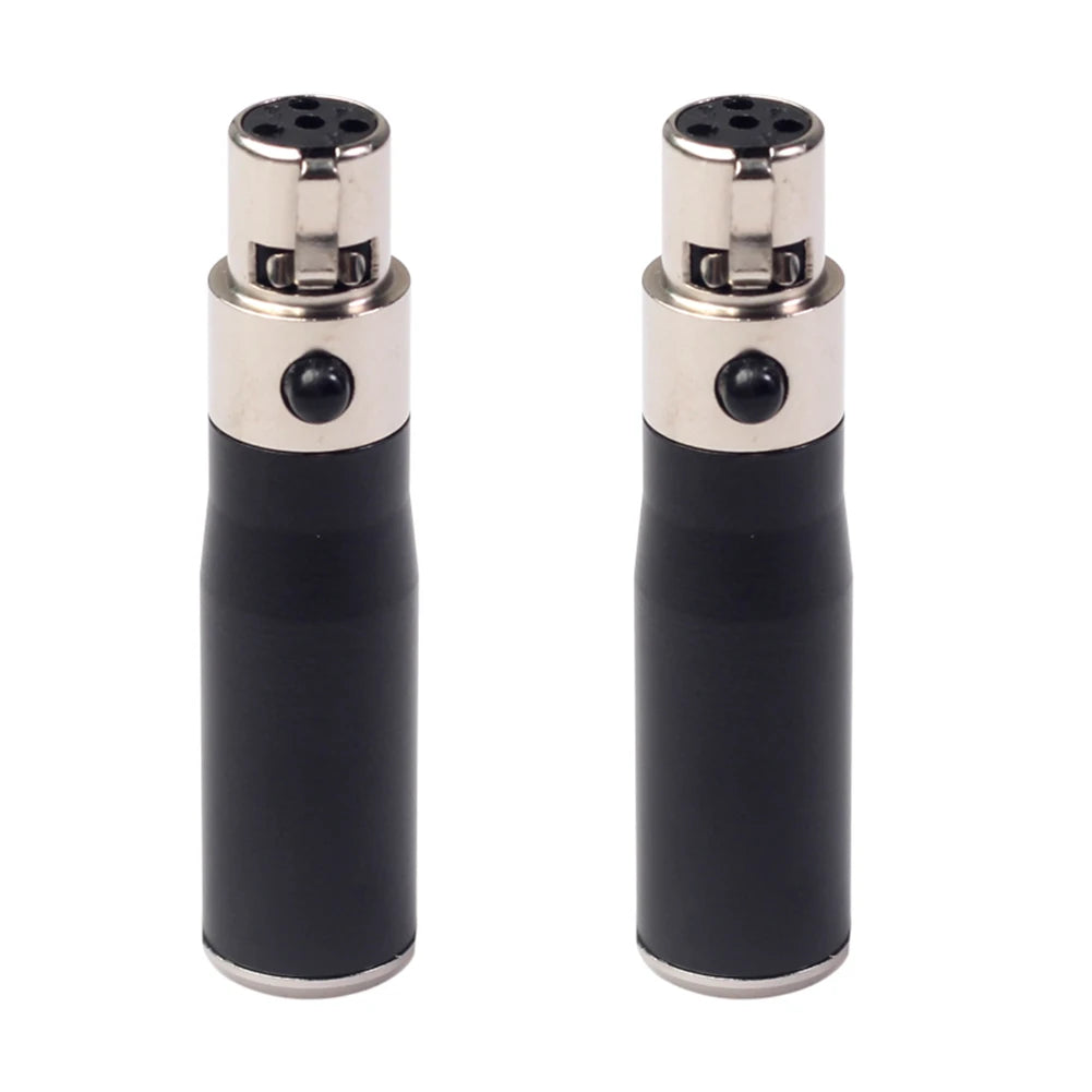 Mini XLR 3 4 Pin Female Converter Adapter Audio Adapter Audio Connector Adapter Black Microphone Audio Equipment Oasis Select