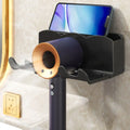 Wall-Mounted Hair Dryer Holder | No-Drill Bathroom Organiser