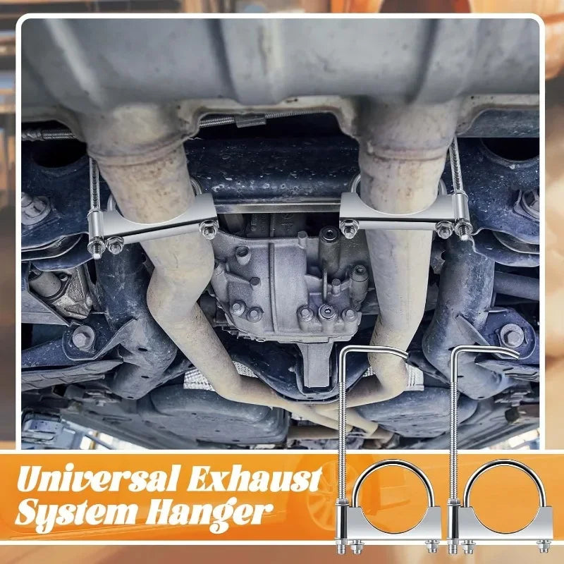 Automobile Exhaust Clamp Hook 2.5Inch Exhaust Clamp With Hanger Exhaust Clamp Clamp With Hanger Rear Muffler Hanger Car Tool Oasis Select