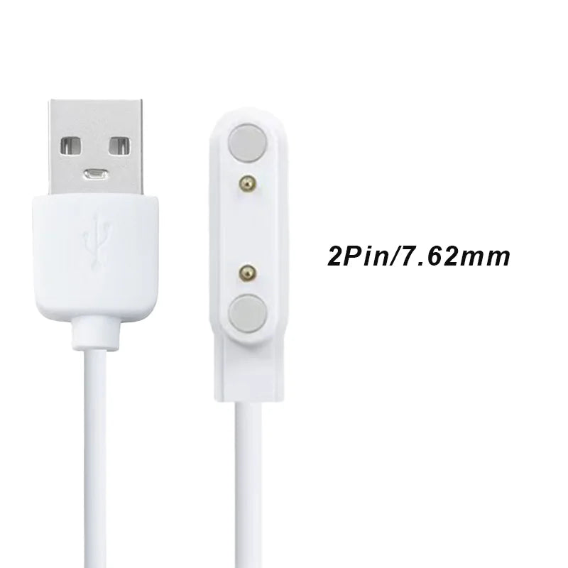Magnetic Smart Watch Charger Cable – Universal USB Fit Smartwatch Charger Cable Oasis Select White