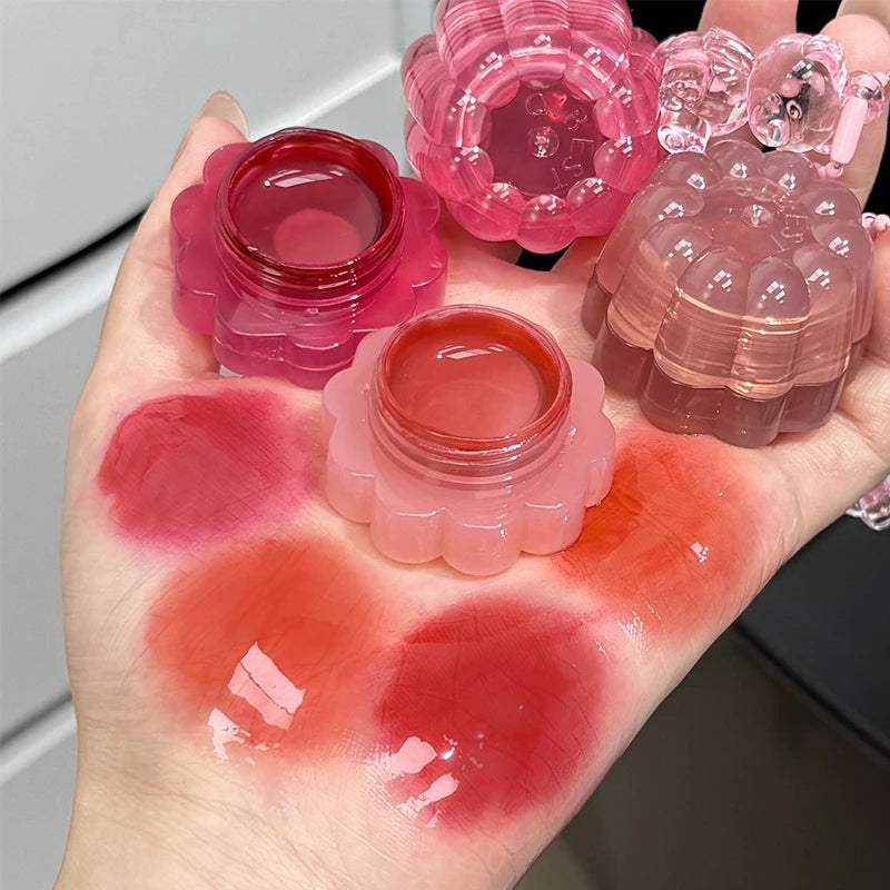 QIBEST Mirror Lip Gloss & Cheek Tint – Hydrating Jelly Stain