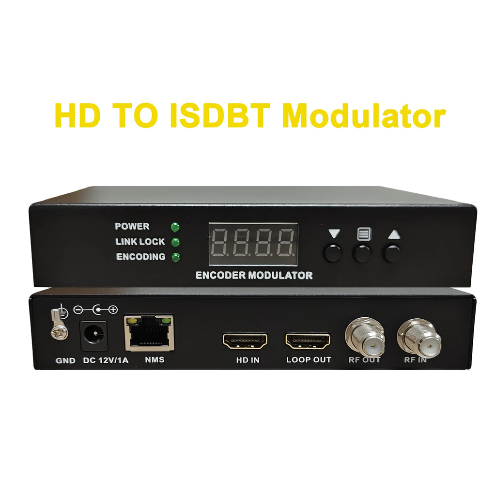 HD to RF encoder modulator TDT DVB-T ISDBT ATSC DVB-C DTV modulator CATV self-produced programs MPGE2 HD MI Modulator Oasis Select Red