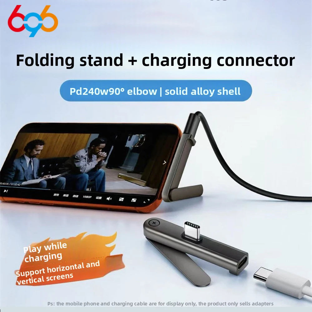 240W Fast Charging Foldable Type C Adapter, Multifunctional USB C to 3.5mm Audio Converter for Phone Charging & Data Sync Oasis Select