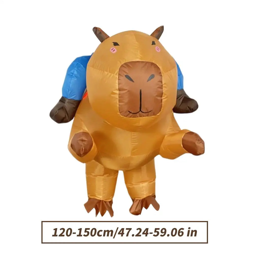 Blow Up Costumes for Adults Funny Kids Capybara Blow Up Outfit Festival Cosplay Dress up for Children Boys Birthday Party Oasis Select Children