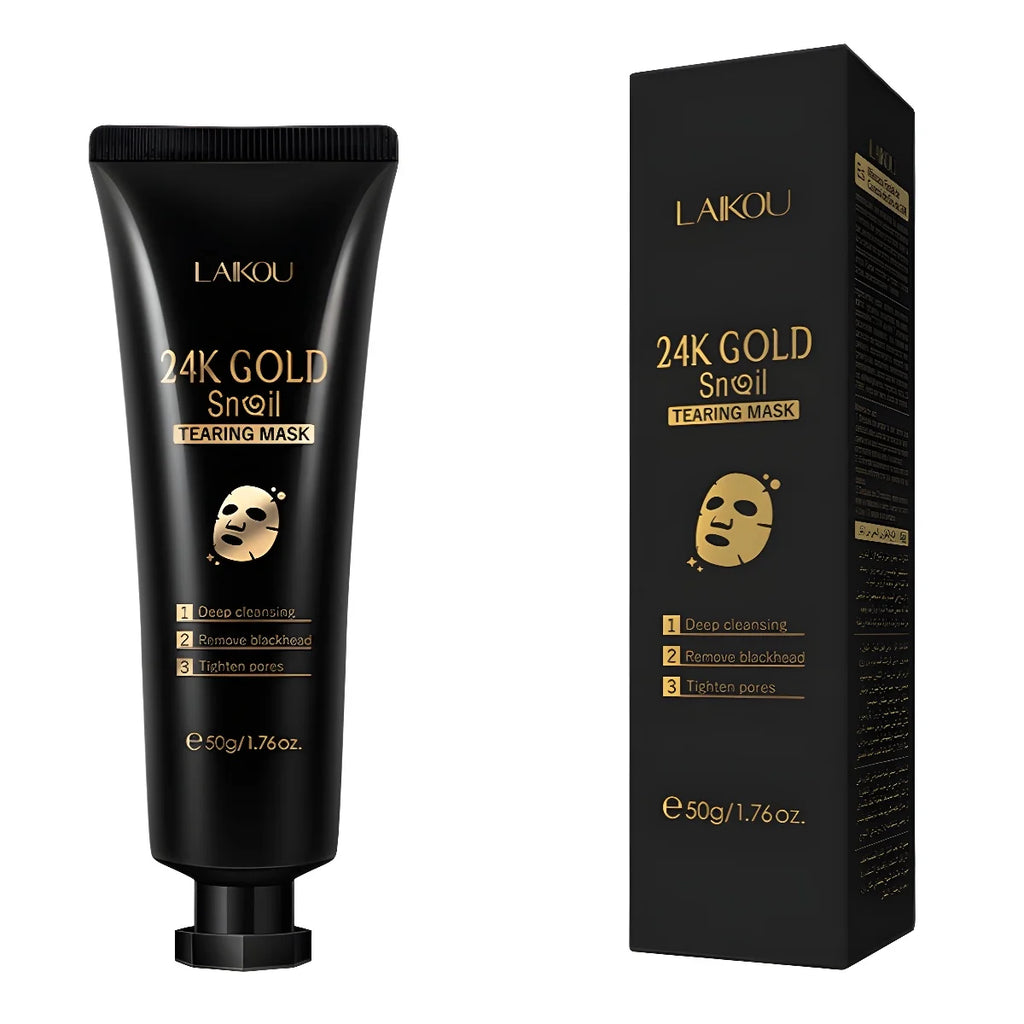 Laikou 24K Gold Snail Collagen Peel-Off Face Mask 50g