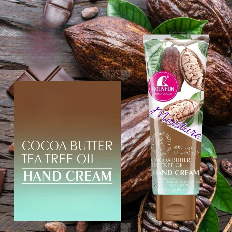 ROUSHUN Cocoa Butter Hand Cream – Moisturizing, Non-Greasy