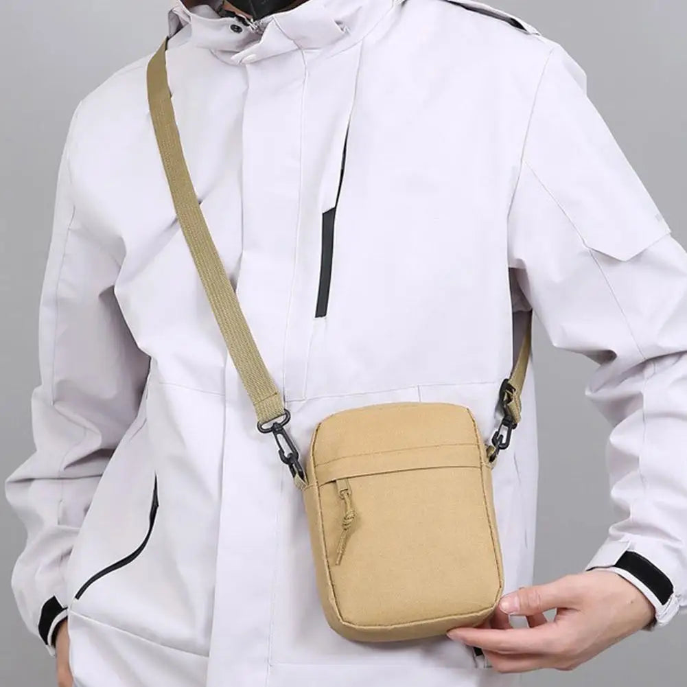 Men's Nylon Crossbody Bag – Minimalist Travel Messenger Bag