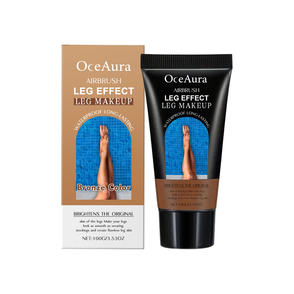 Leg Makeup Lotion Even Skin Tone Lasting Fake Tanning Wheat Tan Brown Skin Enhancer Waterproof Moisturizing Leg Foundation Cream Oasis Select Bronze Color