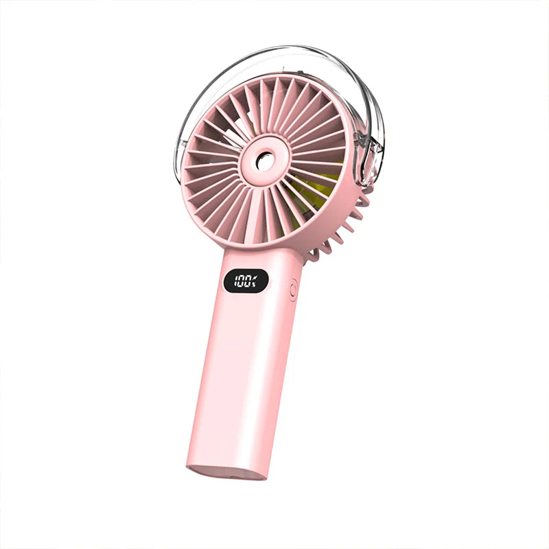 URGGU Portable Misting Fan – 4000mAh Handheld USB Fan