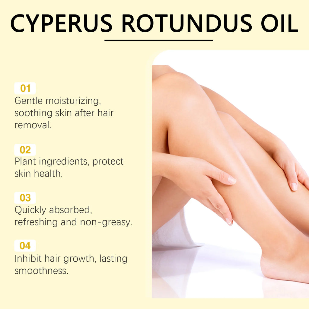 Cyperus Rotundus Oil Hair Inhibition Serum – Slow Regrowth Hair Inhibition Serum Oasis Select