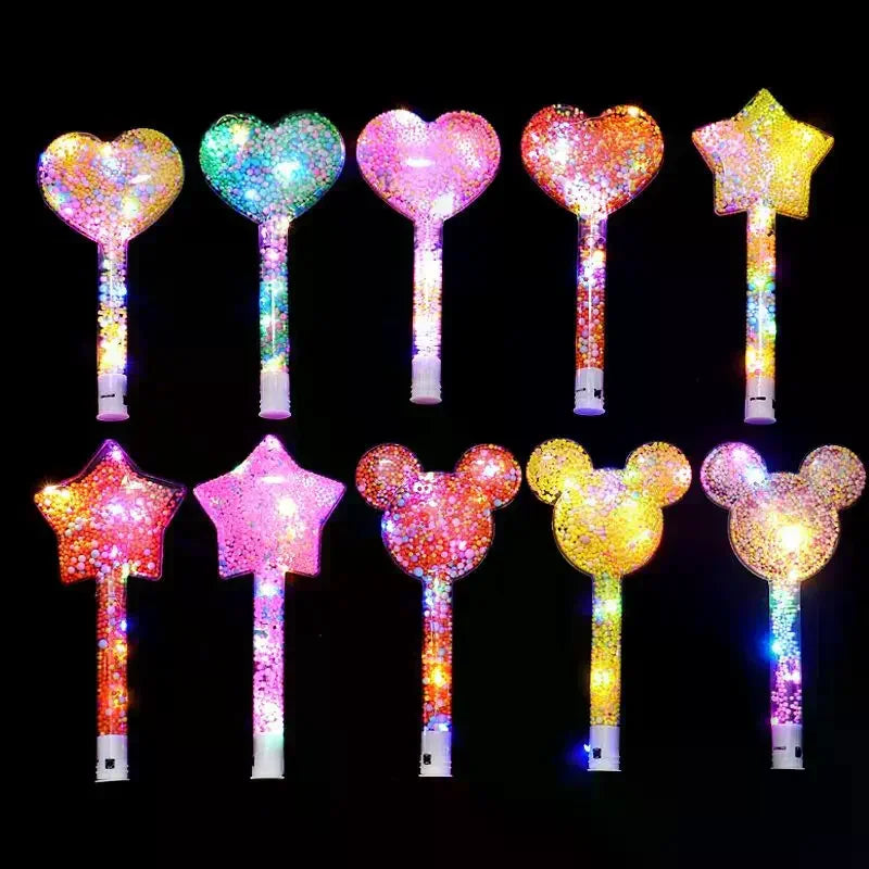 LED Luminous Magic Star Rod Light-up Wand Glow Stick Christmas New Year Party Prop Concert Glowing Stick Birthday Party Supplies Oasis Select
