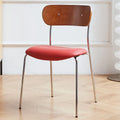 Light luxury back chair Nordic dining chair custom soft bag seat cushion wrought iron dining table chair wholesale negotiation Oasis Select Red-A