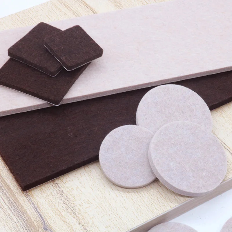 18-128 PCS Felt Chair Leg Pads 5mm Thick Floor Scratch Protector Mat Mute Non-slip Self Adhesive DIY Furniture Accessories Oasis Select