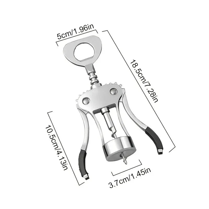 Premium Wing Corkscrew Wine Opener – Stainless Steel & Zinc Alloy Wing Corkscrew Opener Oasis Select