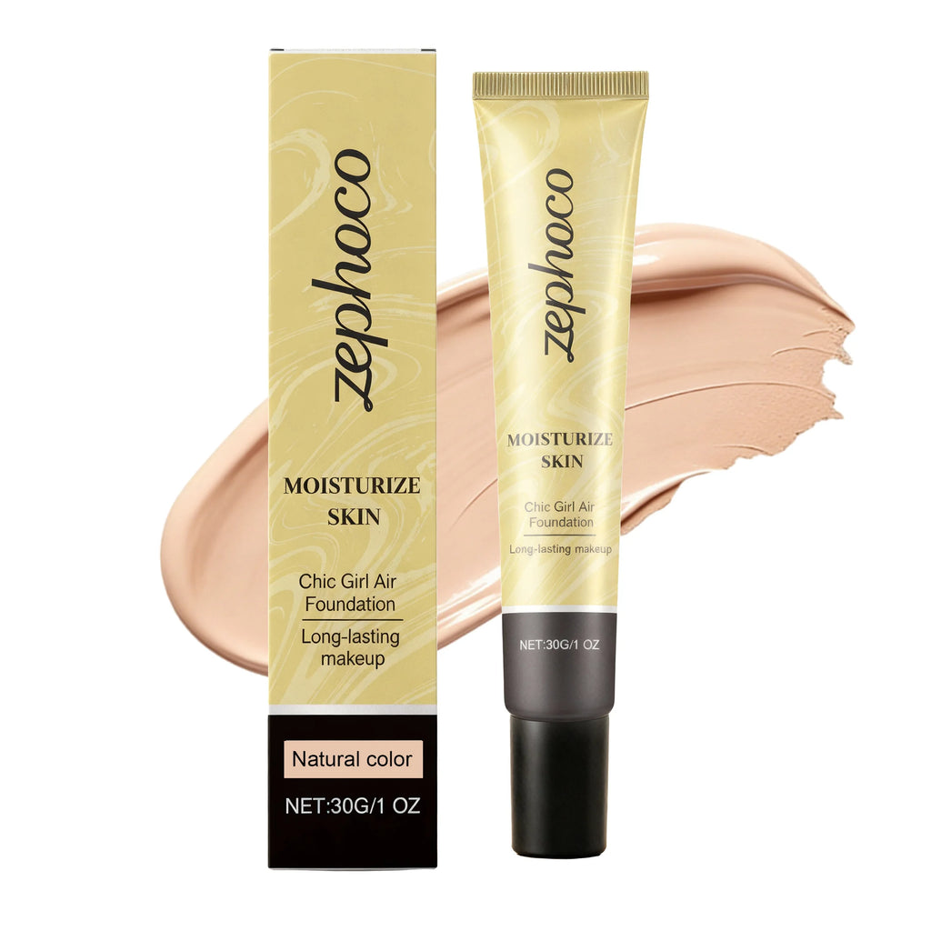 Concealing Foundation, Natural Concealer, Lightweight Skin-Fitting, Clear Finish, Brightening 3D Contour, Long-Lasting Wear Oasis Select Natural Color