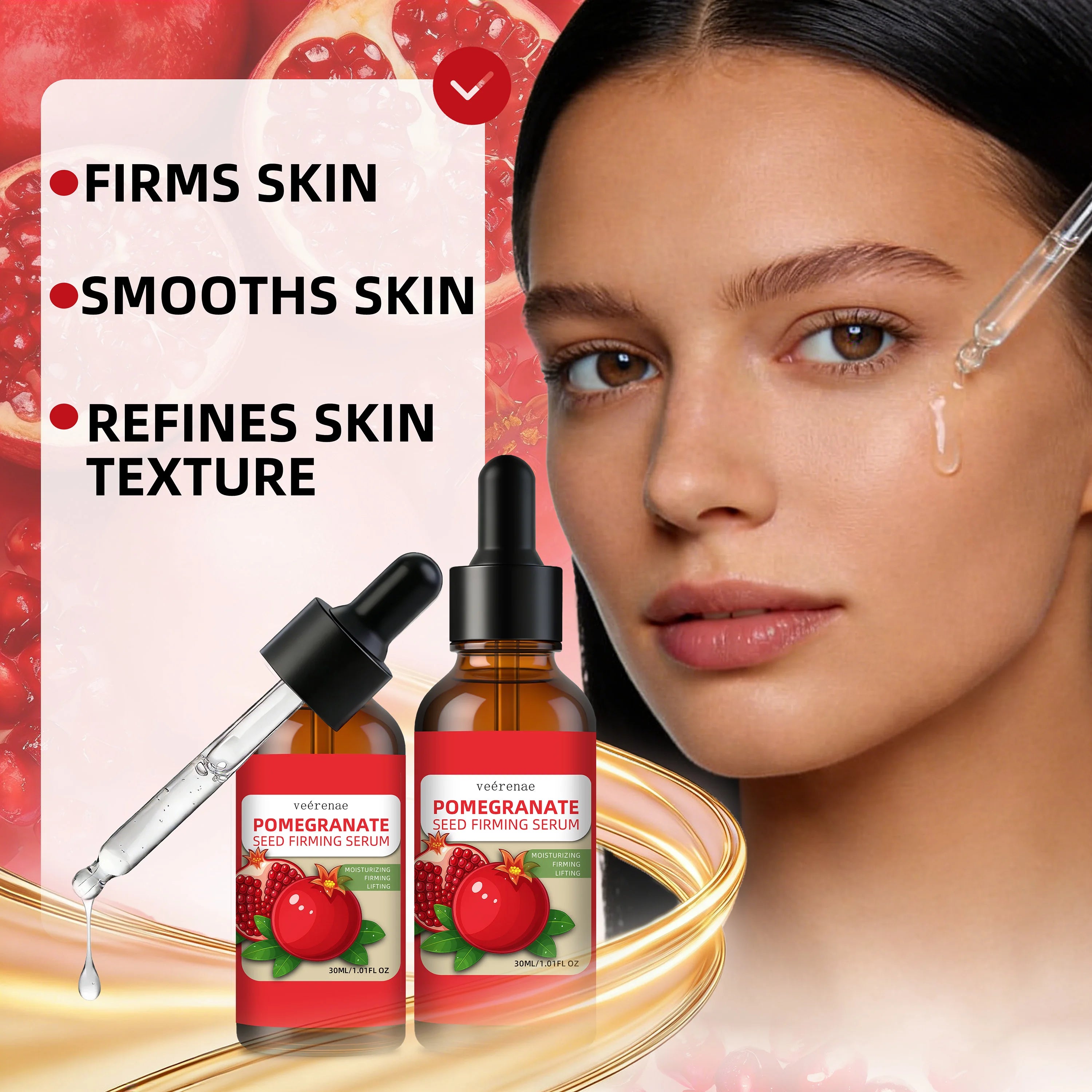veérenae Pomegranate Seed Face Serum 2-Pack | Day & Night