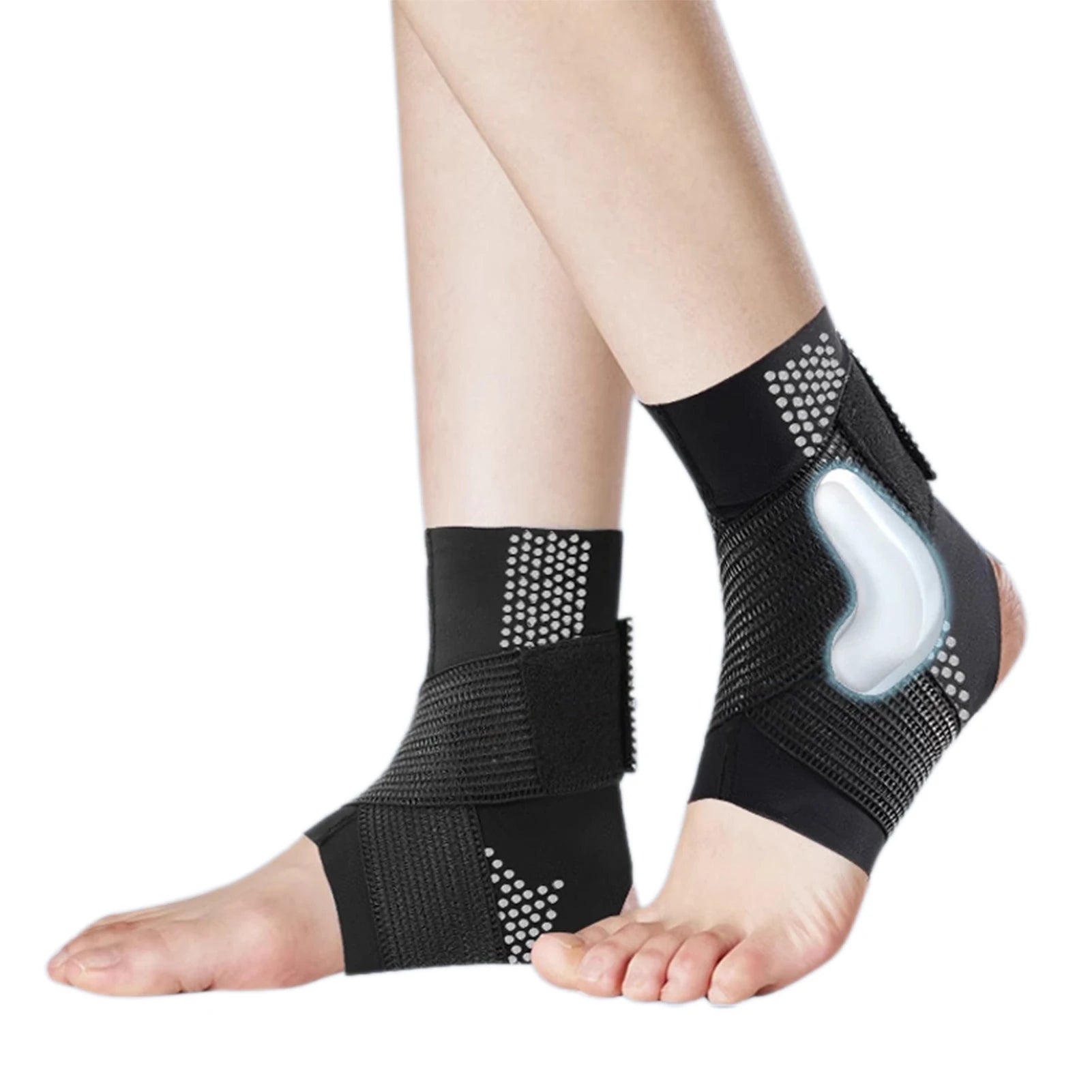 Elastic Ankle Brace with Adjustable Wraps | Gym & Outdoor Sports