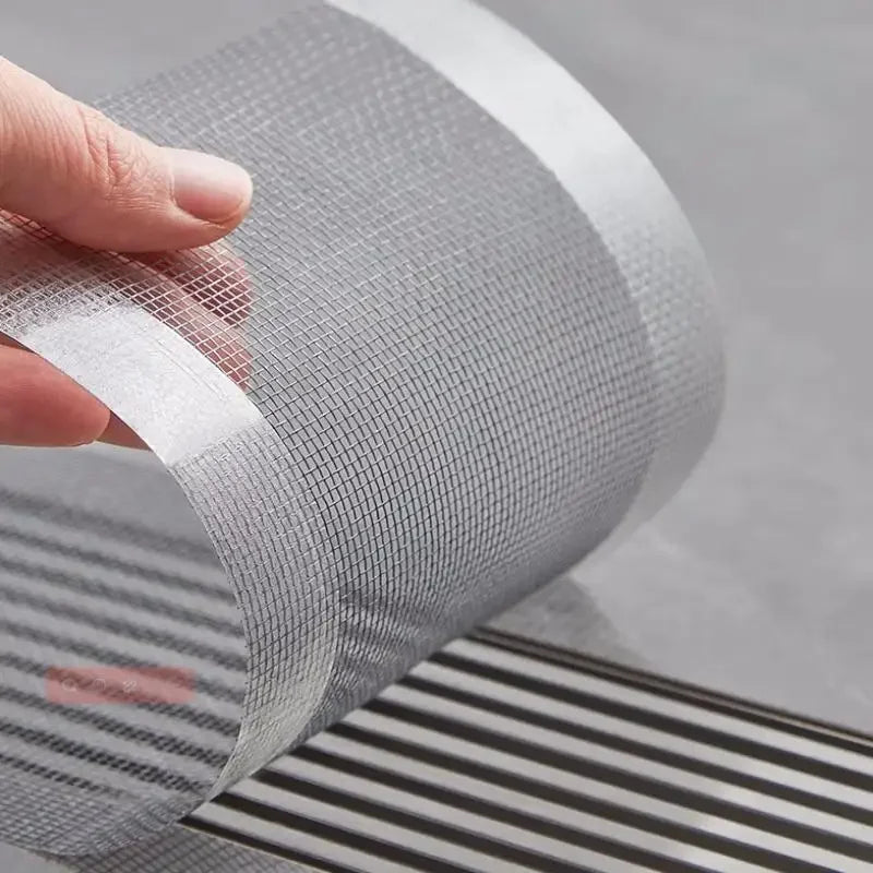 Self-Adhesive Floor Drain Stickers Cutable Shower Drain Hair Catcher Disposable Mesh Sink Strainer Filter Screen Sticker Oasis Select