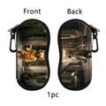 Cat & Dog Glasses Case with Carabiner Clip | Soft Eyeglass Pouch