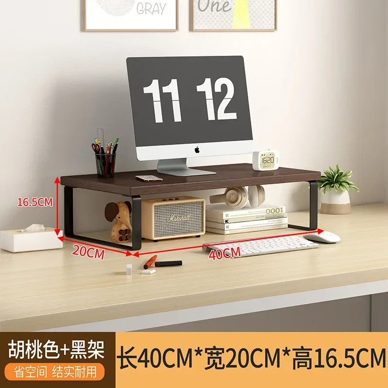 Wood Monitor Stand & Desk Organizer Shelf – 30/40/50cm