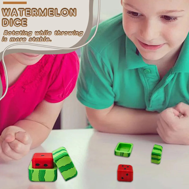 1Pcs Summer Themed Watermelon Dice Unique Design Fun Party Games for Drinking Games Safe Material Entertainment Oasis Select
