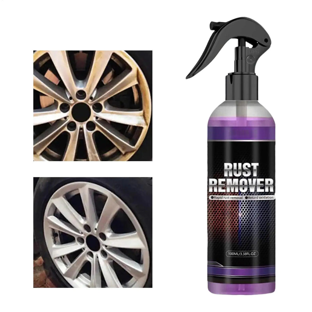 Rust Remover Spray 100ml Auto Paint Metal Surface Car Rust Remover Spray for Exhaust Wheel car Care Stain Removal Agent Oasis Select