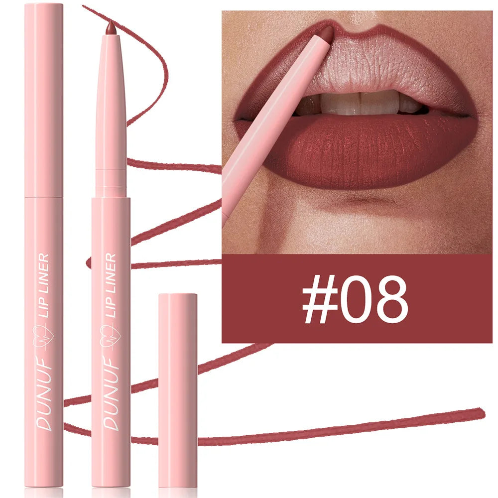 1 PCS Matte Velvet Lipliner | Lipstick Waterproof Long-lasting Non-stick Cup High Pigment Multifunctional Bright Red Nude Y2K Oasis Select 08 0.25g