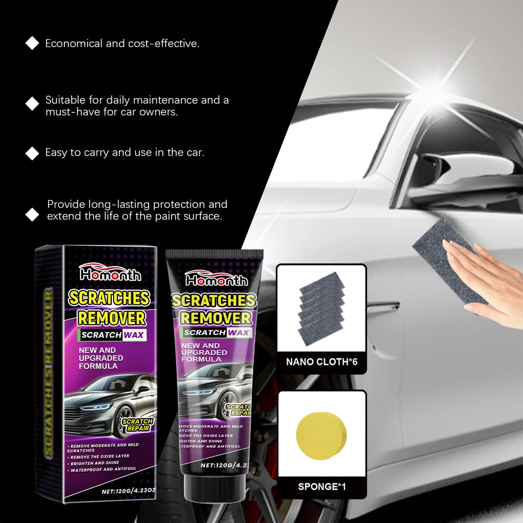 Homonth Car Scratch Repair Paste Polishing And Anti Scratch Waxing For Repair Paint Swirl Remover Car Headlight Car Paint Care Oasis Select